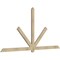 Ekena Millwork Kennewick Rough Sawn Timber Gable Bracket, Douglas Fir, 108"W x 54"H x 2"D x 4"F, 12/12 Pitch GBW108X54X0204KEN00RDF - alternate 4
